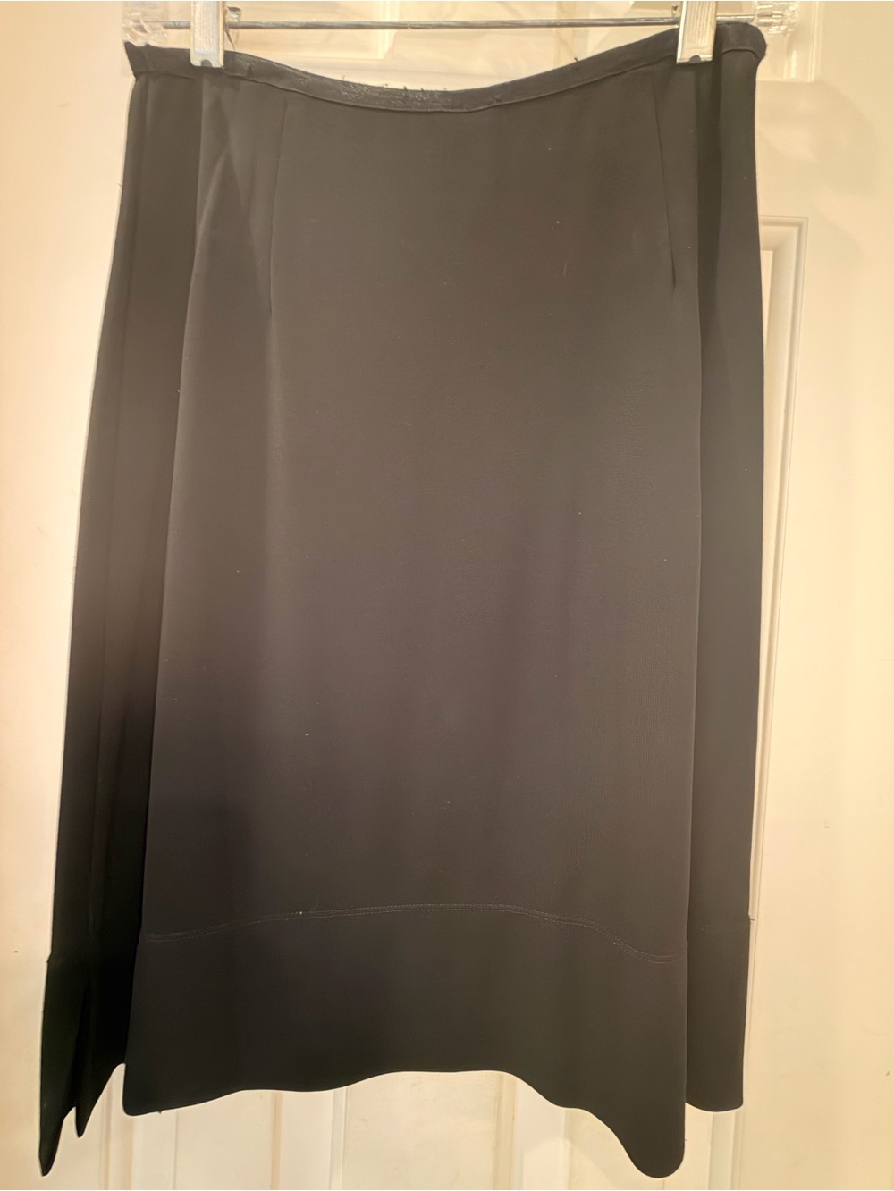 J. Jill Black Knit Swingy Flowy Stretchy Skirt, Pull On Stretch Waist, Sz M - Picture 8 of 16